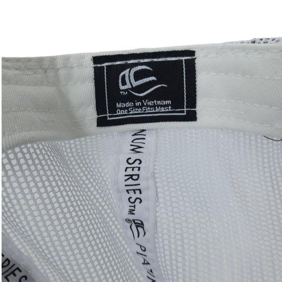 Outdoor Cap Macs Tire Center Mesh Strapback Cap Trucker Baseball Hat Gray Red - Picture 12 of 12